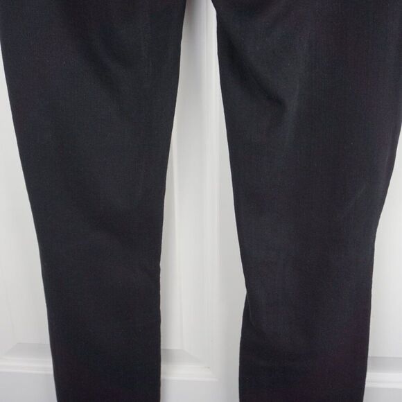 PAIGE Verdugo Ankle Mid Rise Skinny Jeans In Twilight Destructed (Black) Size 24 - Picture 13 of 16